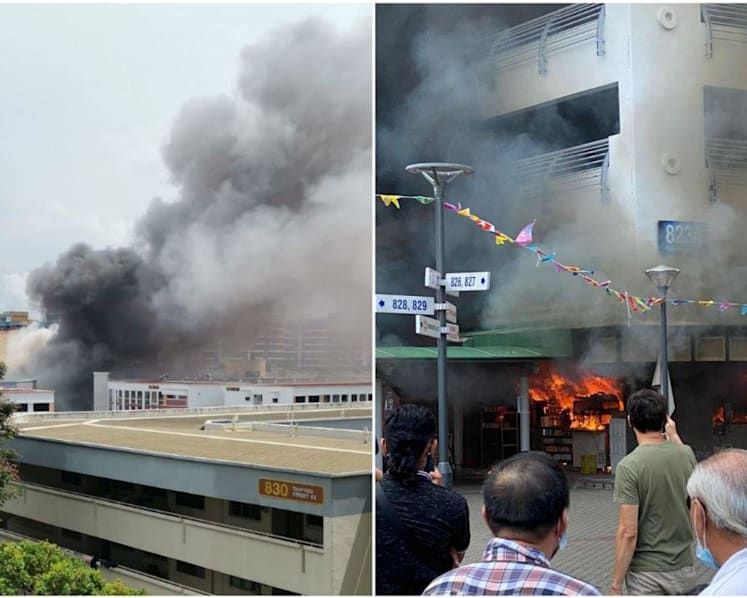  Fire breaks out at Tampines coffee shop, disrupting operations