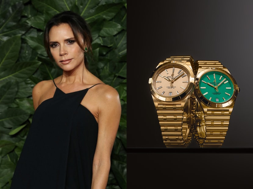 Victoria Beckham collaborates with Breitling for colourful Chronomat collection