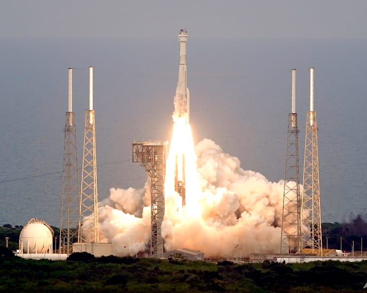 Boeing crew capsule launches to space station on test redo