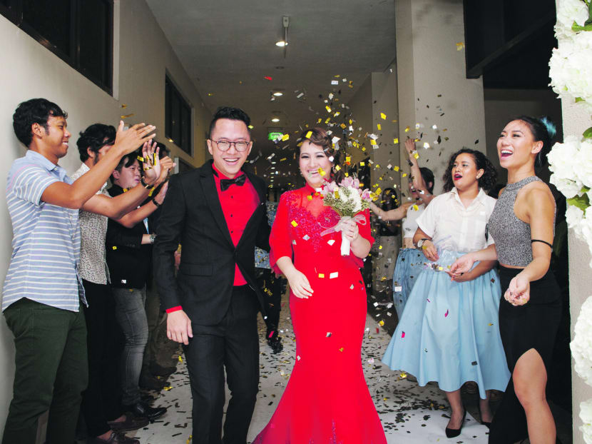Sweet wedding: Sezairi Sezali and Syaza Qistina Tan