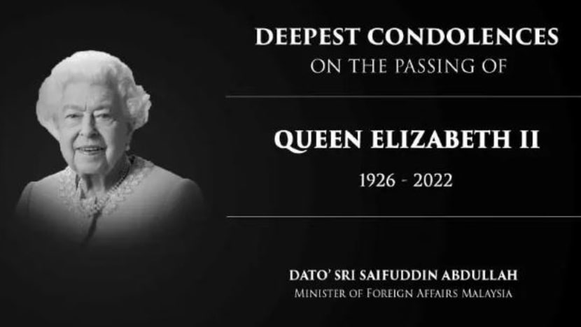 M'sia rakam ucapan takziah kemangkatan Ratu Elizabeth II