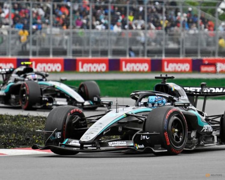 Russell out of Canadian Grand Prix with engine failure