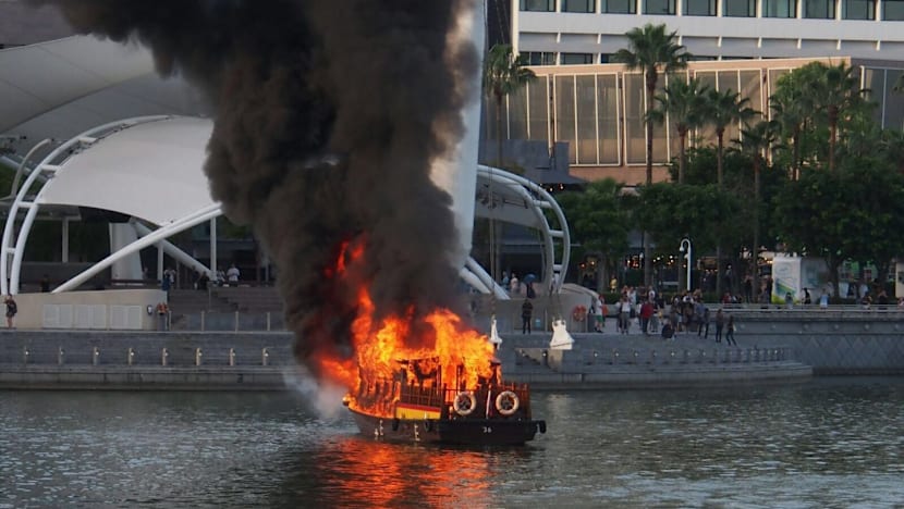 Marina Bay bumboat fire: Drugs found in boatman’s system