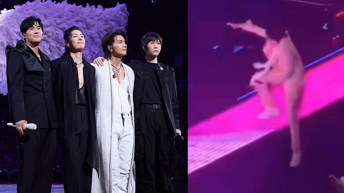Mayday's Ashin Falls Off Stage During Concert With F4 Members - 8days