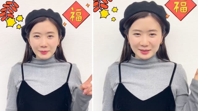 福原爱向中国网民拜年　被抓包狂偷看小抄
