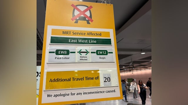 武吉士与巴耶利峇站之间轨道故障 东西线服务延长20分钟
