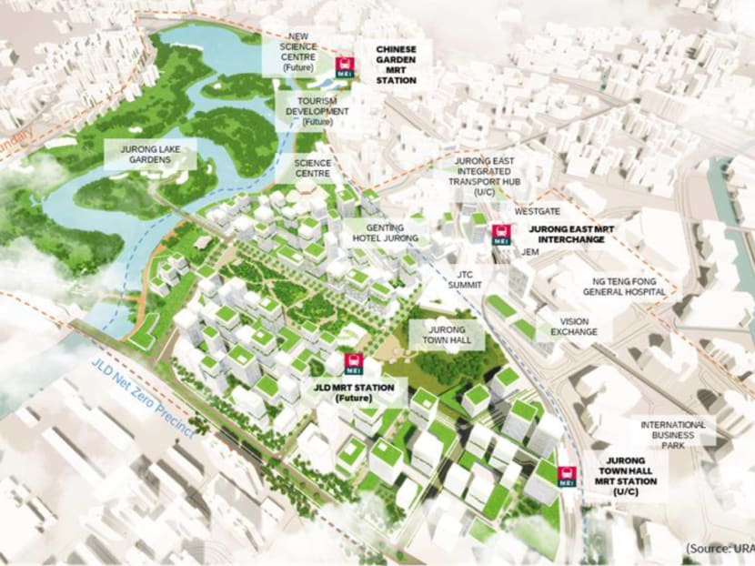 A visualisation of Jurong Lake District.