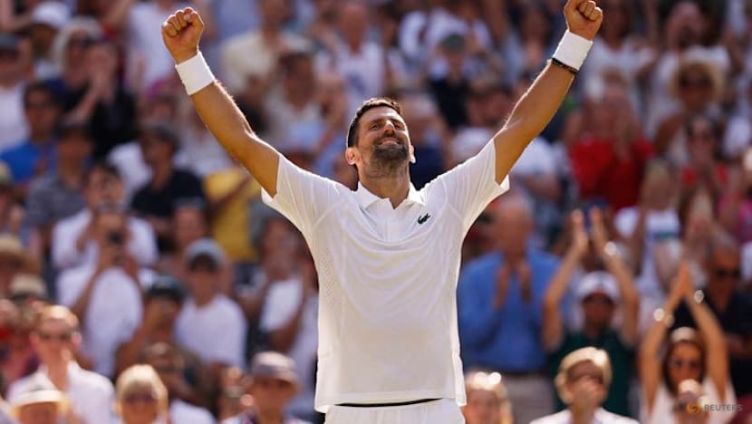 Dashing Djokovic matches Federer with 105th Wimbledon match win