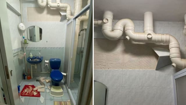 组屋浴室瓷砖突脱落 商业顾问险遭砸伤