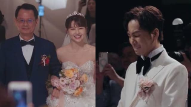 岳父致词结合ENERGY歌名　张书伟婚礼感动落泪