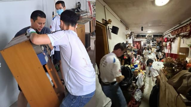 老翁不慎跌倒入院 非营利组织同部长共帮助清理屋子