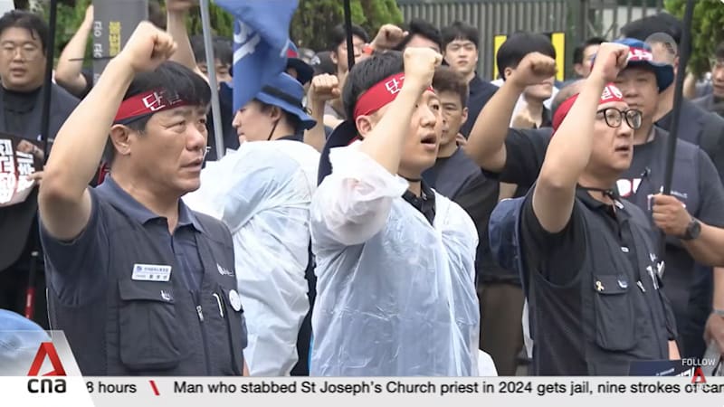 Union workers at South Korea’s Hyundai stage first full-day strike in a decade