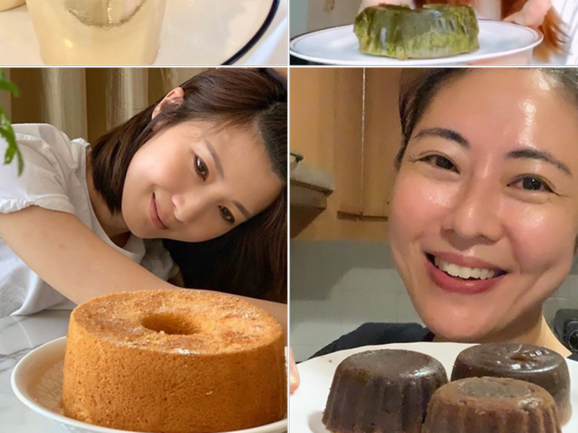 How should food centre patrons handle food debris?