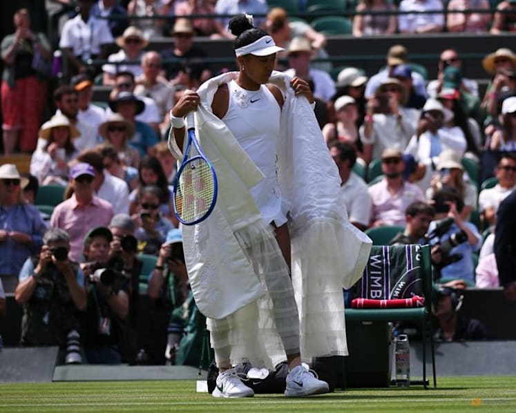 Osaka talks fashion but lets her game speak for itself in best Wimbledon run
