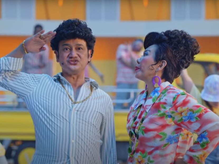 Gurmit Singh, playing Phua Chu Kang, and Irene Ang, playing his wife Rosie, in the public service video on Covid-19 vaccination entitled Get Your Shot, Steady Pom Pi Pi. Gurmit Singh, playing Phua Chu Kang, and Irene Ang, playing his wife Rosie, in the public service video on Covid-19 vaccination entitled Get Your Shot, Steady Pom Pi Pi.
