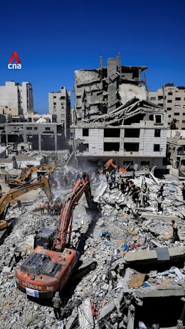 Gaza City building collapse kills at least 21, including children
