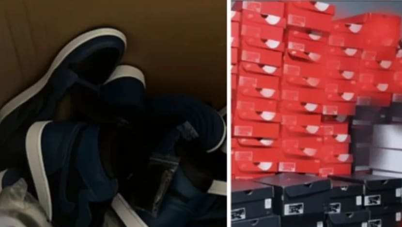 2 lelaki diberkas; jual 1,700 pasang kasut tiruan bernilai lebih S$370,000 2 lelaki diberkas; jual 1,700 pasang kasut tiruan bernilai lebih S$370,000