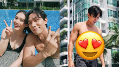 Desmond Tan Shares Shirtless Poolside Pics "As A Reason To Watch [His Drama] Strike Gold"