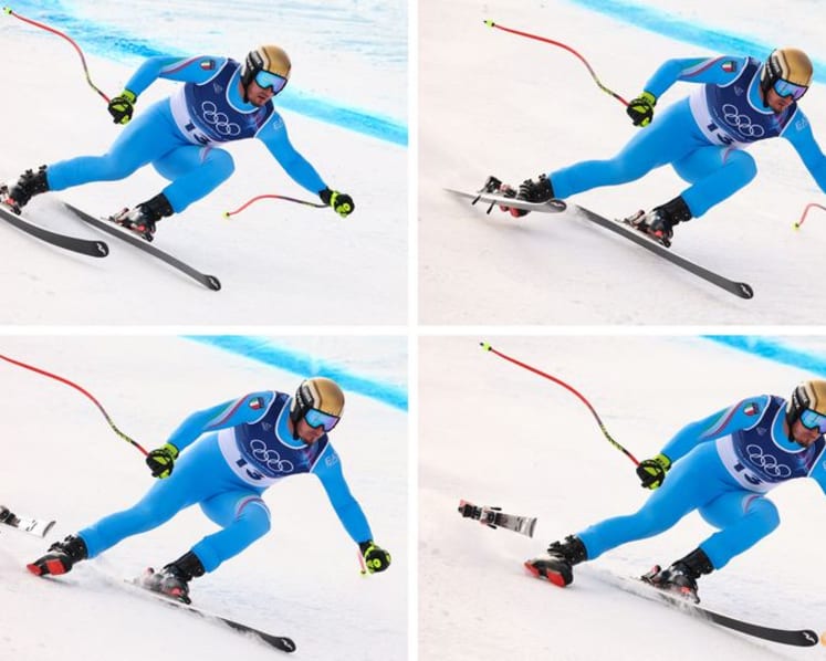 Alpine skiing-Ski binding failure derails Italian veteran Paris' bid for second medal