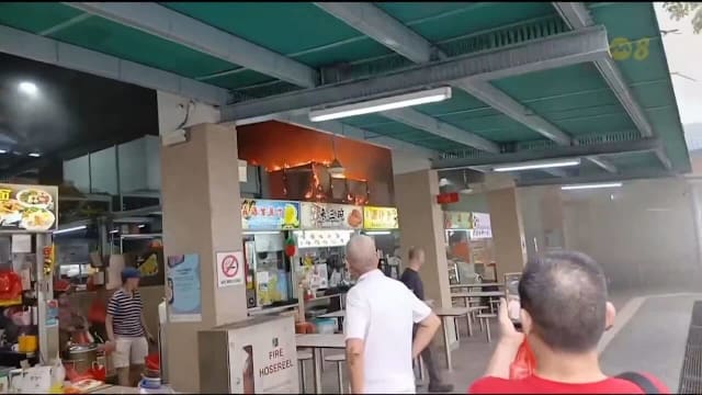 黄埔熟食中心今午传出火警 火患涉一楼摊位排气管道