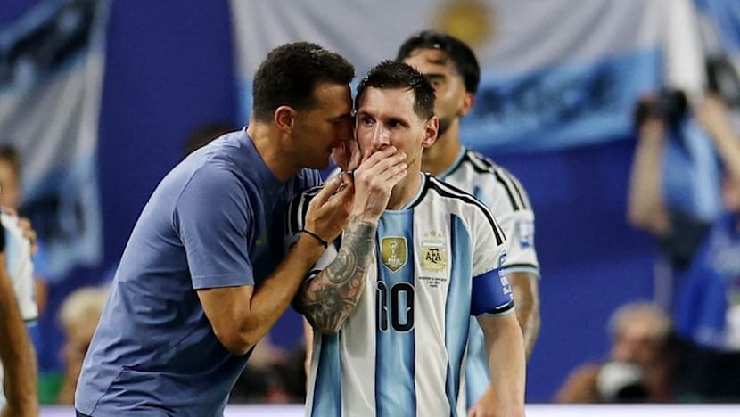 'A machine': Scaloni not surprised by Messi's form at 39