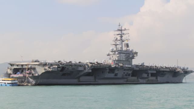 美国里根号今重返韩半岛东部海域