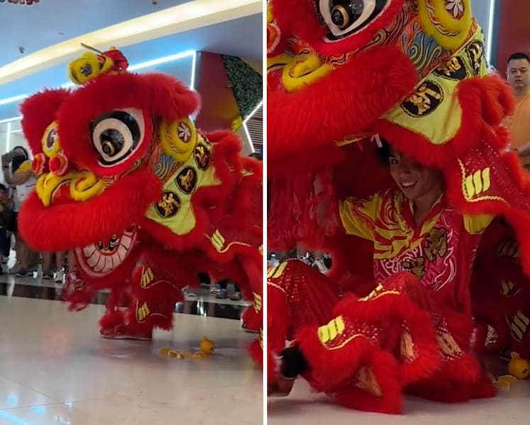 #trending: 'Handsome' S'pore lion dancer who went viral on TikTok 'flattered and thankful' for netizens' support