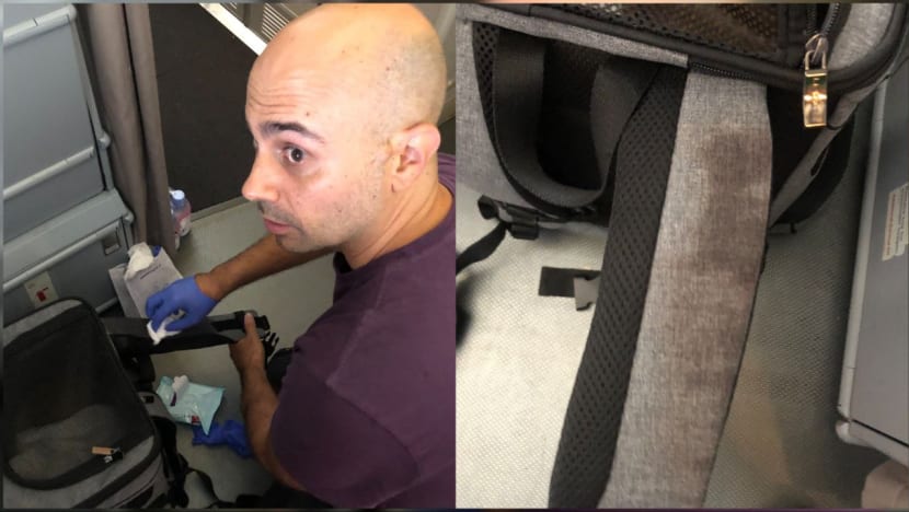 Air France passenger discovers plane carpet soaked in blood