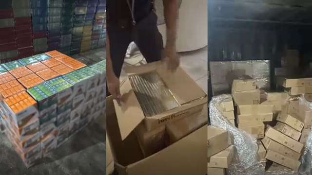 申报为化妆品实则2万支电子烟  马国司机和跟车员在关卡被捕