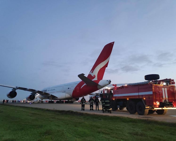 Qantas flight from Singapore to London forced to make unscheduled landing in Azerbaijan
