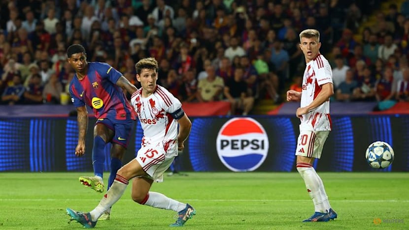 Fermin hat-trick inspires Barcelona to 6-1 rout of Olympiacos