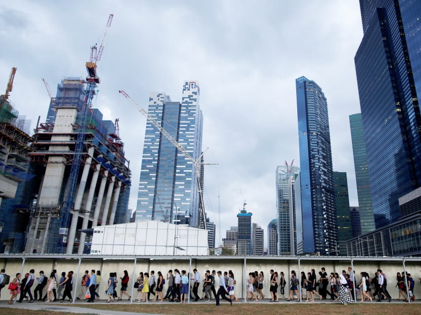 Singapore’s financial district.  Photo: Reuters
