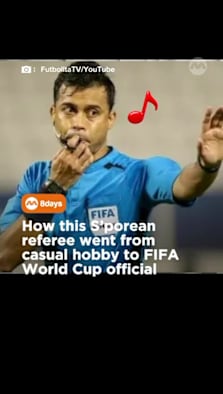 Not bad for someone who originally took up refereeing just to “pass time”. #8dayssgLocalEnt  #8dayssg #worldcup #referee #football 