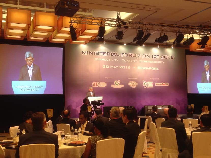Minister for Communications and Information Yaacob Ibrahim at the Ministerial Forum on ICT on May 30, 2016. Photo: Toh Ee Ming