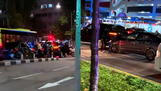 义顺环路两车追尾事故 一司机送院