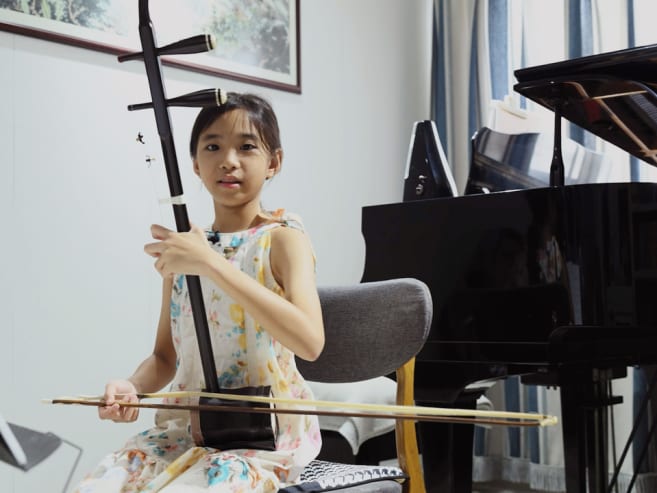 Meet the 12-year-old gaohu and erhu player who loves Chinese culture