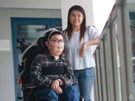 She’s his limbs, he’s her eyes. It’s love and art in full colour for this couple with disabilities 