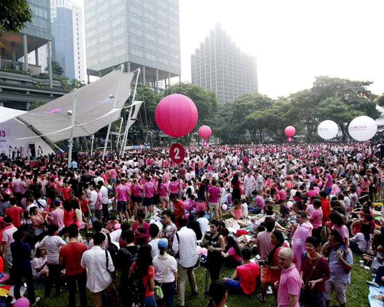 Security personnel for Pink Dot tripled ahead of event