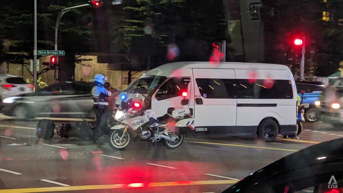 Motorcyclist taken to hospital after accident along Havelock Road - CNA