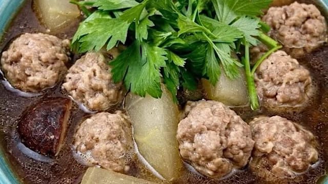 食谱：冬瓜炖肉丸