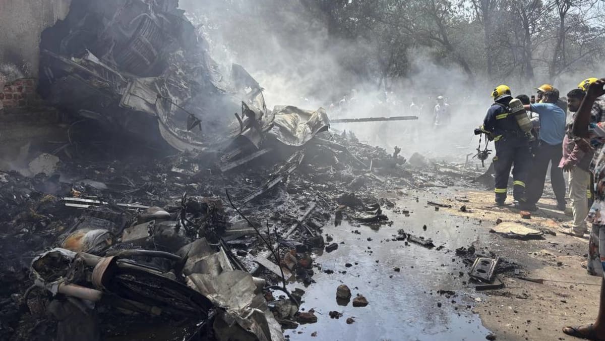 Air India plane crashes after take-off, with over 200 people on London-bound flight