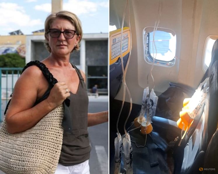 Wife of Ryanair passenger sucked out of dislodged window recalls incident