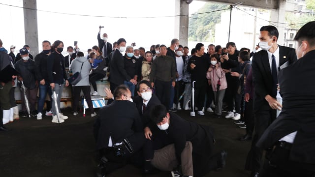 日本首相岸田文雄演讲场地传出爆炸声