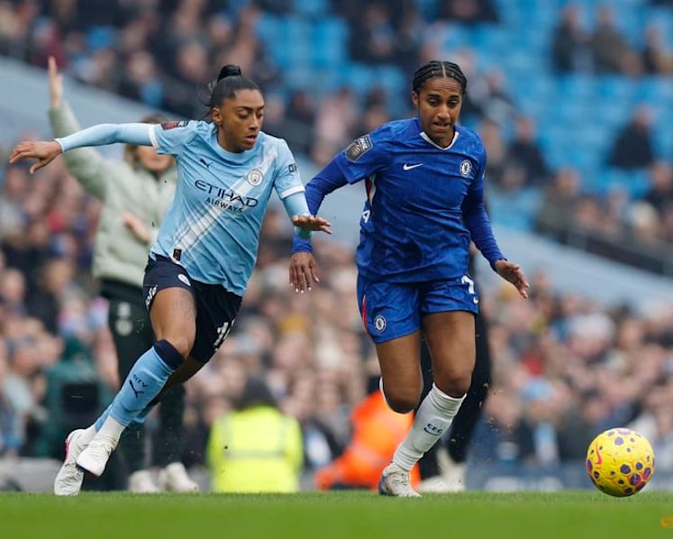 Kerolin nets hat-trick as Man City hammer Chelsea 5-1 in WSL