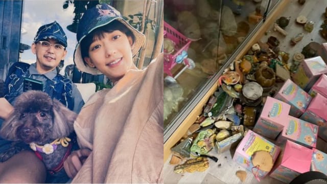 黄子佼曝光家中地震惨况　孟耿如陶艺品碎一地