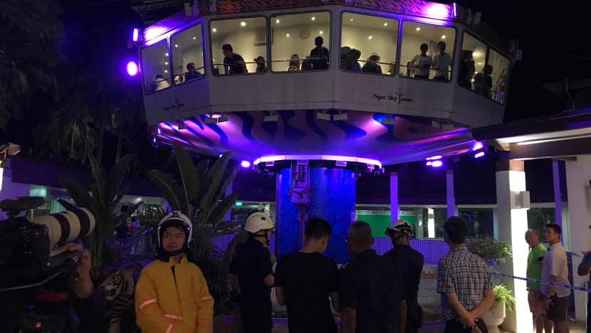 Sky Tower ride in Sentosa suspended after trapping 39 people in mid-air for 4 hours
