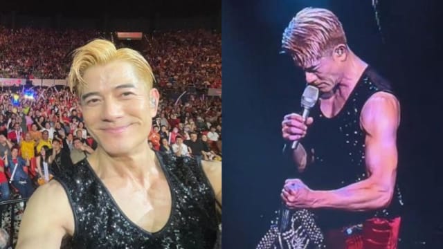 郭富城秀“厚实麒麟臂”　网赞：看不出来快60岁