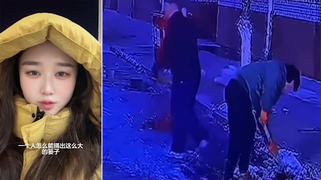 甘肃女子忘关热水器泄水九小时 街道变“溜冰场”