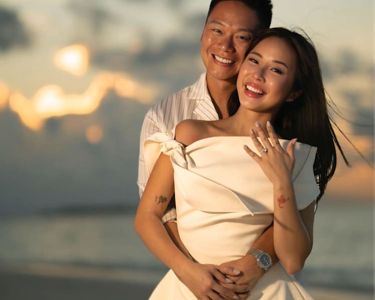 987FM DJ Germaine Tan and Zouk CEO Andrew Li announce engagement
