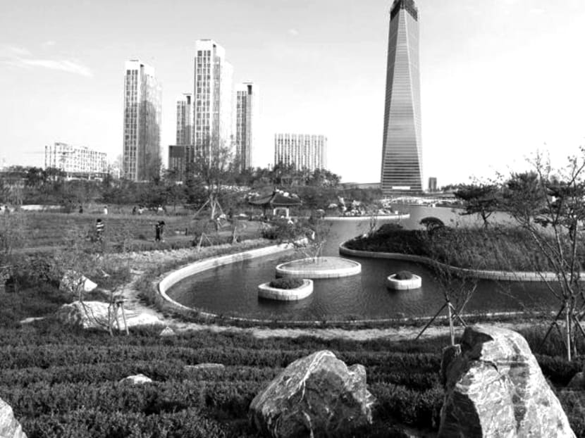 When completed in 2017, Songdo city in South Korea is expected to be the ultimate clean and efficient city. Photo: Gale International